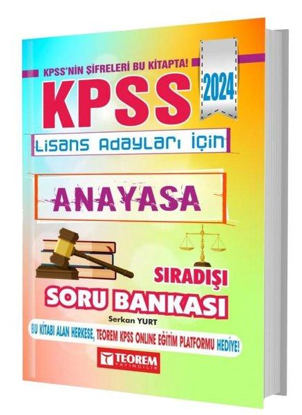 2024 KPSS Lisans Anayasa Sıradışı Soru Bankası | Teorem Yayınları (İnce Kapak) - Resim 1