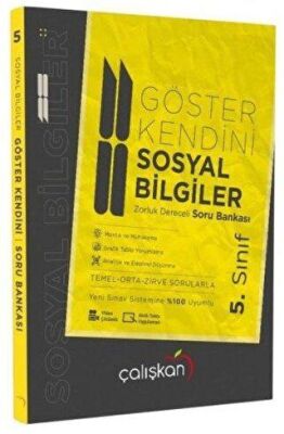 Çalışkan Yayınları 5. Sınıf Göster Kendini Sosyal Bilgiler Soru Bankası - Kolektif kitap kapağı