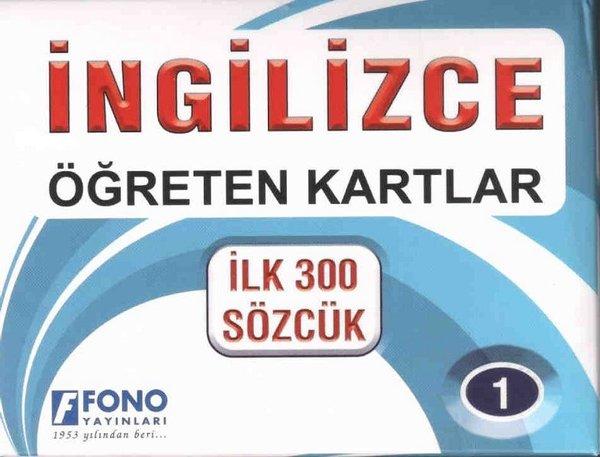 İngilizce Öğreten Kartlar 1-İlk 300 Sözcük | Fono Yayınları (İnce Kapak) - Resim 1