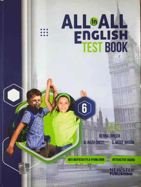 6. Sınıf All İn All Englısh Test Book - D. Arzu Öncel kitap kapağı