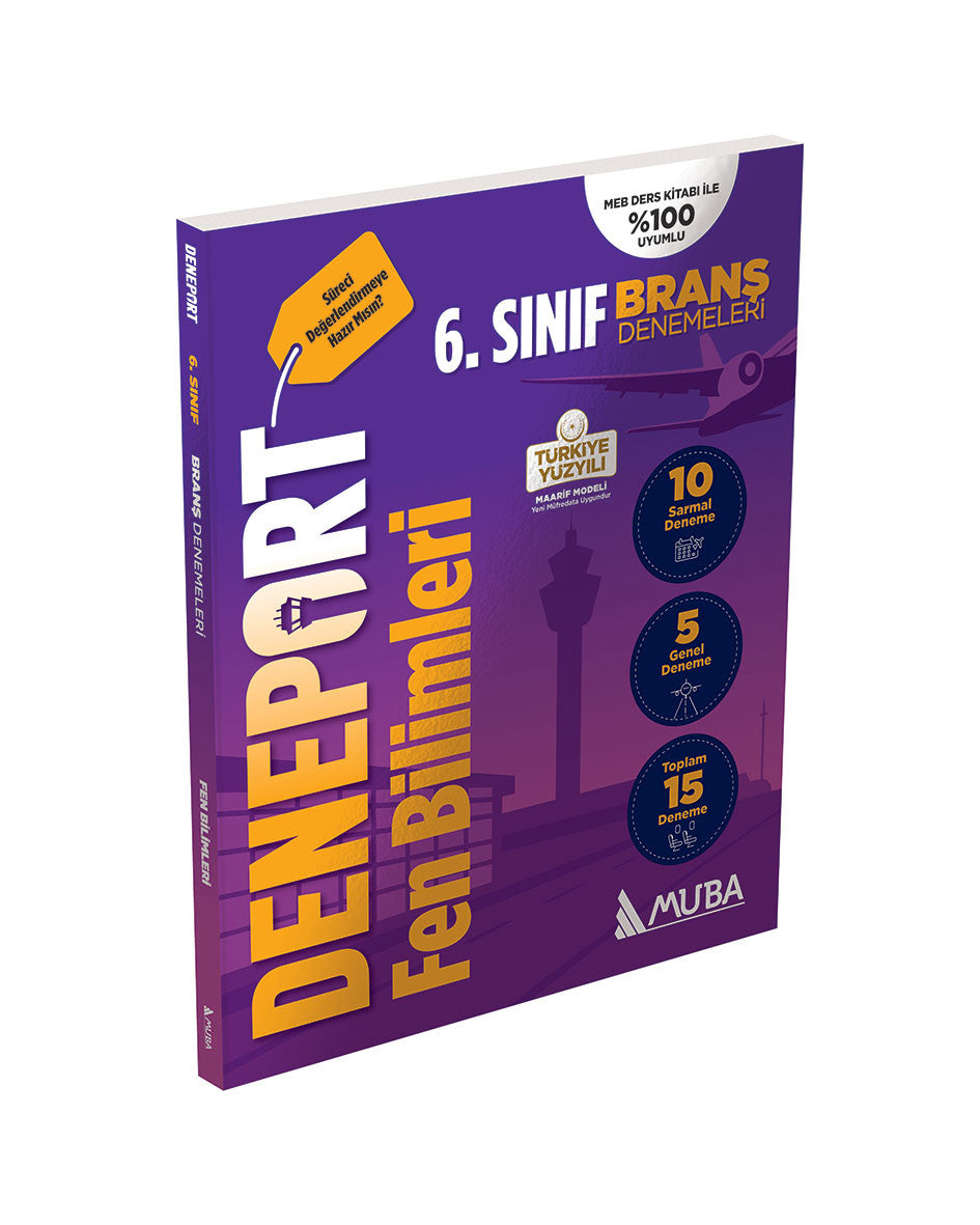 6. Sınıf Deneport Fen Bilimleri Branş Denemesi Muba Yayınları kitap kapağı