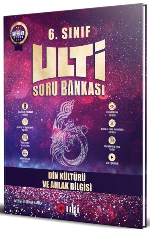 6. Sınıf Din Kültürü ve Ahlak Bilgisi Ulti Soru Bankası Ulti yayınları kitap kapağı