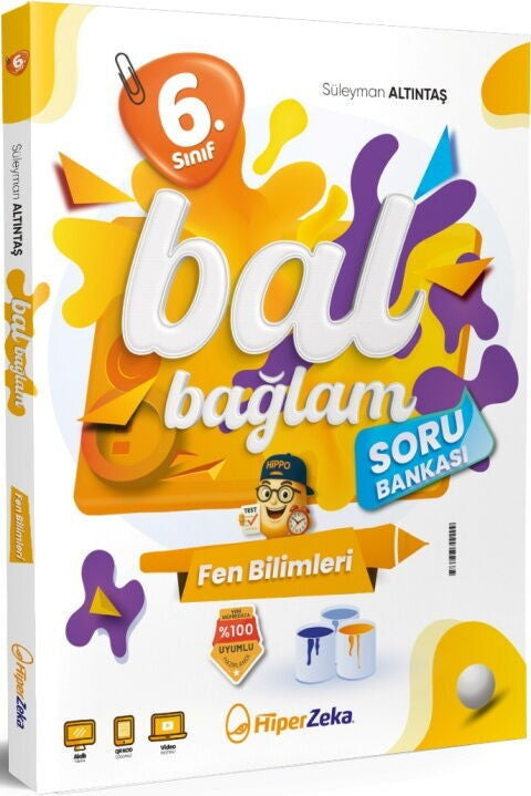 6. Sınıf Fen Bilimleri Bal Bağlam Soru Bankası Hiper Zeka Yayınları kitap kapağı