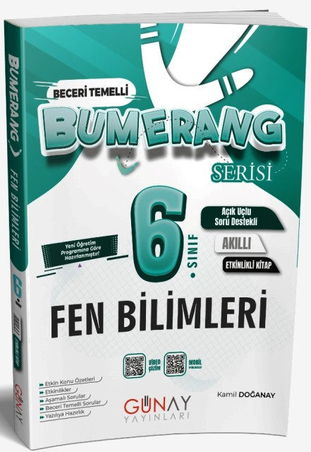 6. Sınıf Fen Bilimleri Bumerang Etkinlikli Soru Bankası 2026 kitap kapağı