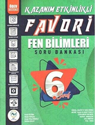 6. Sınıf Fen Bilimleri Favori Serisi Kazanım Etkinlikli Soru Bankası - Kolektif kitap kapağı