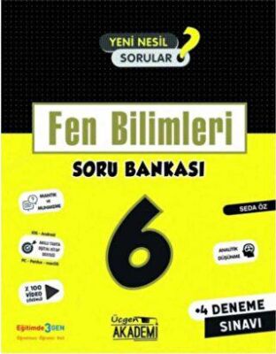 6. Sınıf Fen Bilimleri Soru Bankası - Seda Öz kitap kapağı