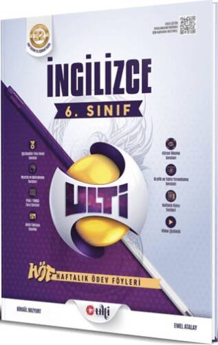 ULTİ 6. Sınıf İngilizce Haftalık Ödev Föyleri - Kolektif kitap kapağı