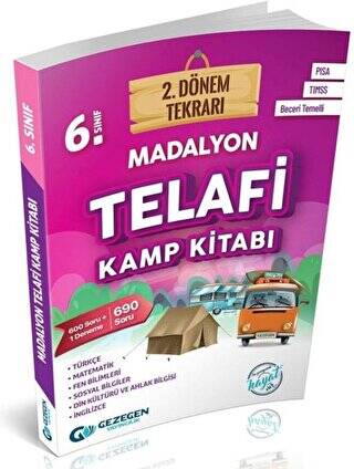 6. Sınıf Madalyon 2. Dönem Tekrarı Kamp Kitabı - Kolektif kitap kapağı