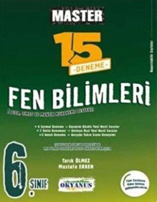 6. Sınıf Master 15 Fen Bilimleri Denemesi - Kolektif kitap kapağı