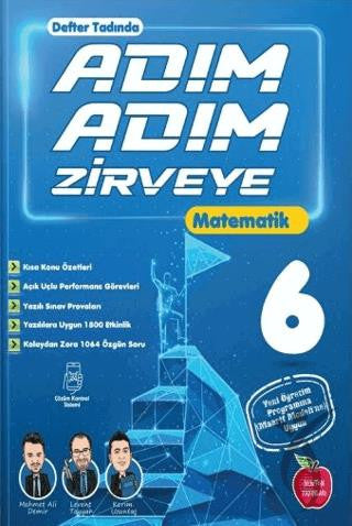 6. Sınıf Matematik Adım Adım Etkinlikli Konu Anlatımlı Soru Bankaları - Kolektif kitap kapağı