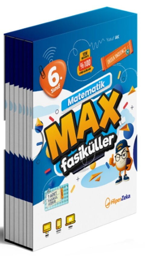 6. Sınıf Matematik MAX Fasikülleri Hiper Zeka Yayınları kitap kapağı