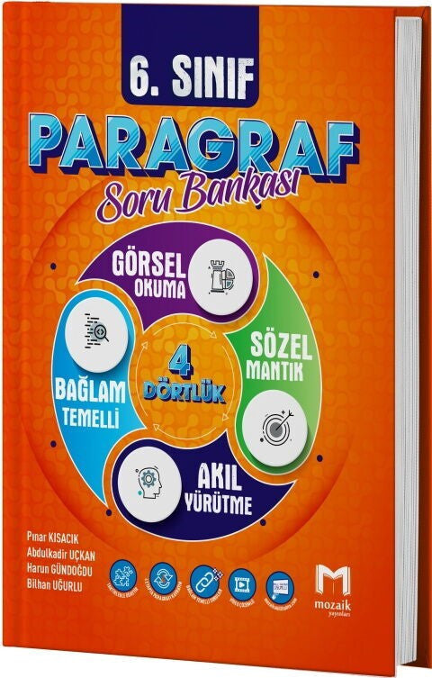 6. Sınıf Paragraf Soru Bankası Mozaik Yayınları kitap kapağı