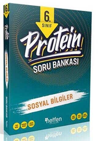 Netfen Yayınları 6. Sınıf Protein Sosyal Bilgiler Soru Bankası - Kolektif kitap kapağı
