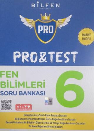 Bilfen Yayıncılık 6.Sınıf Pro&Test Fen Bilimleri Soru Bankası Yeni - Kolektif kitap kapağı