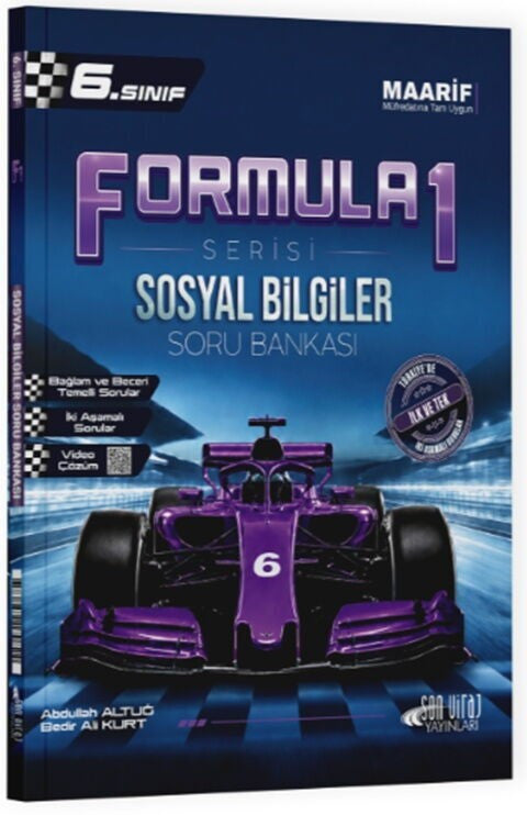 6. Sınıf Sosyal Bilgiler Formula 1 Soru Bankası Son Viraj Yayınları kitap kapağı