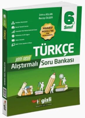6. Sınıf Türkçe Alıştırmalı Soru Bankası - Zehra Aslan kitap kapağı