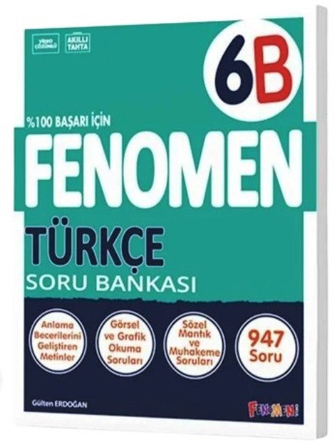 6. Sınıf Türkçe B Fenomen Soru Bankası kitap kapağı