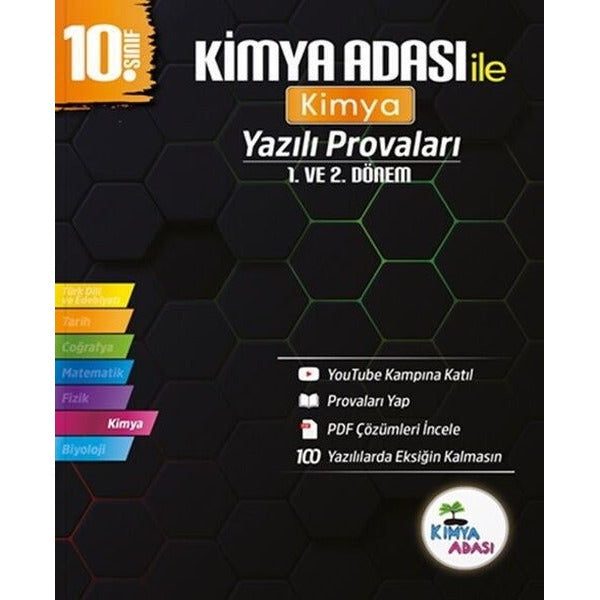 10. Sınıf Kimya Yazılı Provaları | Kimya Adası Yayınları (İnce Kapak)