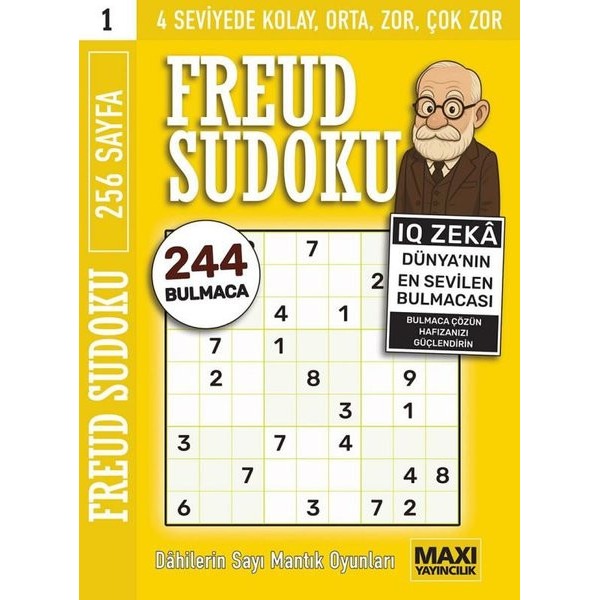 Freud Sudoku | Maxi Yayıncılık (İnce Kapak)