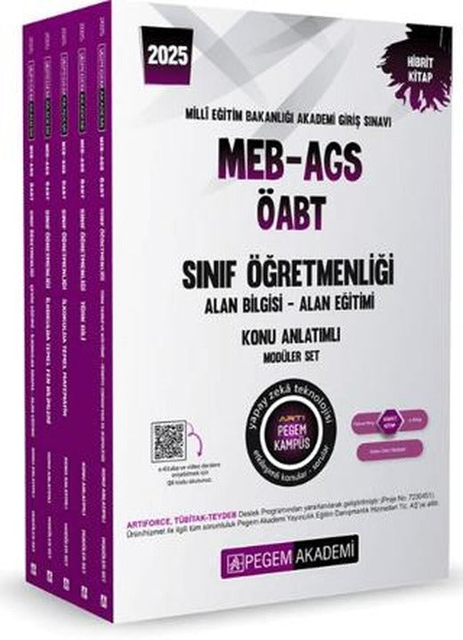 2025 MEB-AGS-ÖABT Sınıf Öğretmenliği Konu Anlatımlı Set (5 Kitap) | Pegem Akademi Yayıncılık (Ciltsiz)