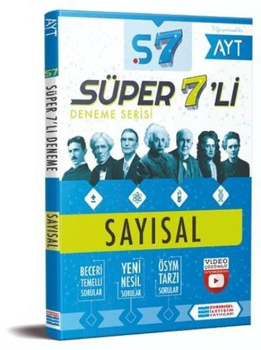AYT Sayısal Video Çözümlü 7li Deneme Sınavı | Evrensel İletişim Yayınları (İnce Kapak)