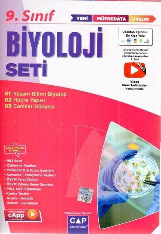 9.Sınıf Biyoloji Anadolu Seti | Çap Yayınları (İnce Kapak)
