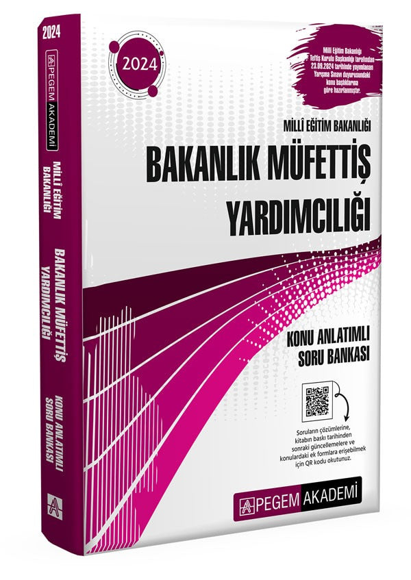 2026 MEB Bakanlık Müfettiş Yardımcılığı Konu Anlatımlı Soru Bankası | Pegem Akademi Yayıncılık (İnce Kapak)