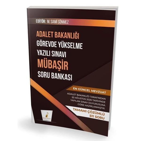 GYS Adalet Bakanlığı Görevde Yükselme Yazılı Sınavı Mübaşir Soru Bankası | Pelikan Yayınları (İnce Kapak)