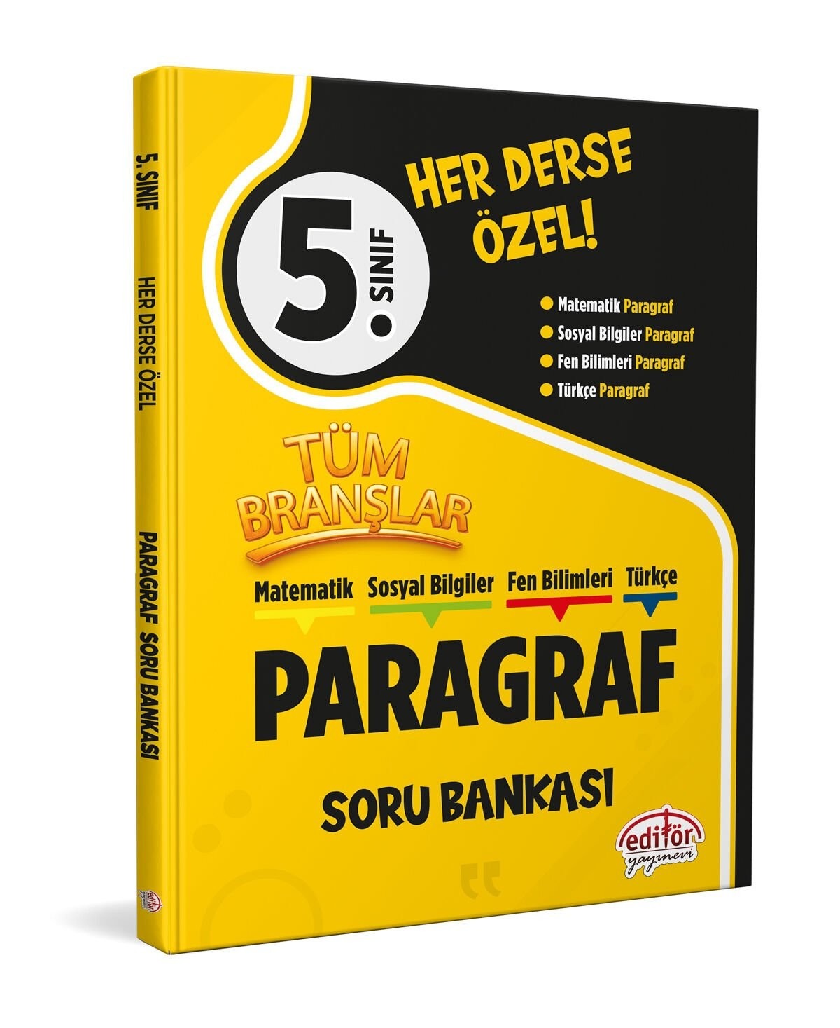 5. Sınıf Tüm Branşlar Paragraf Soru Bankası | Editör (İnce Kapak)