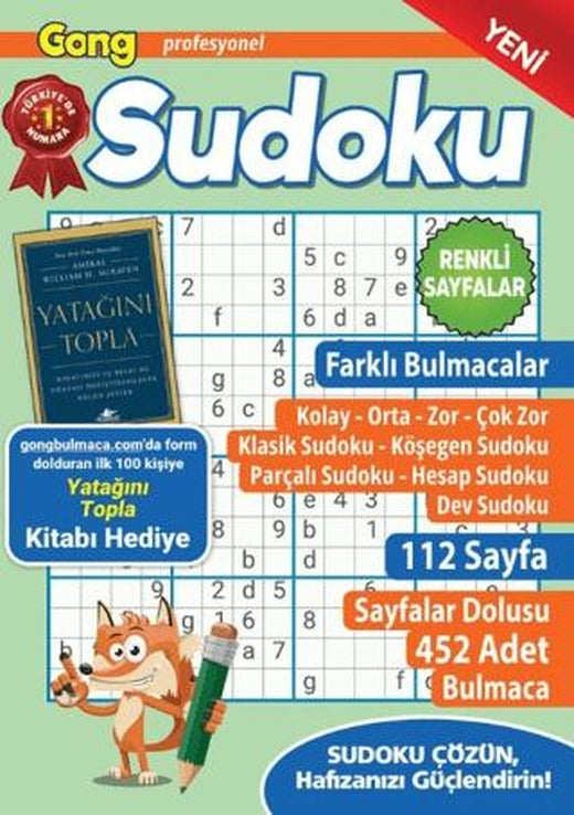 Gong Profesyonel Sudoku 19 | Maxi Yayıncılık (Ciltsiz)