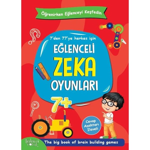 Eğlenceli Zeka Oyunları - Kırmızı Kitap | Koloni Çocuk (Ciltsiz)
