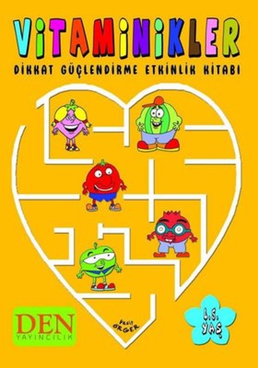 Vitaminikler - Dikkat Güçlendirme Etkinlik Kitabı | Den Yayıncılık (İnce Kapak)