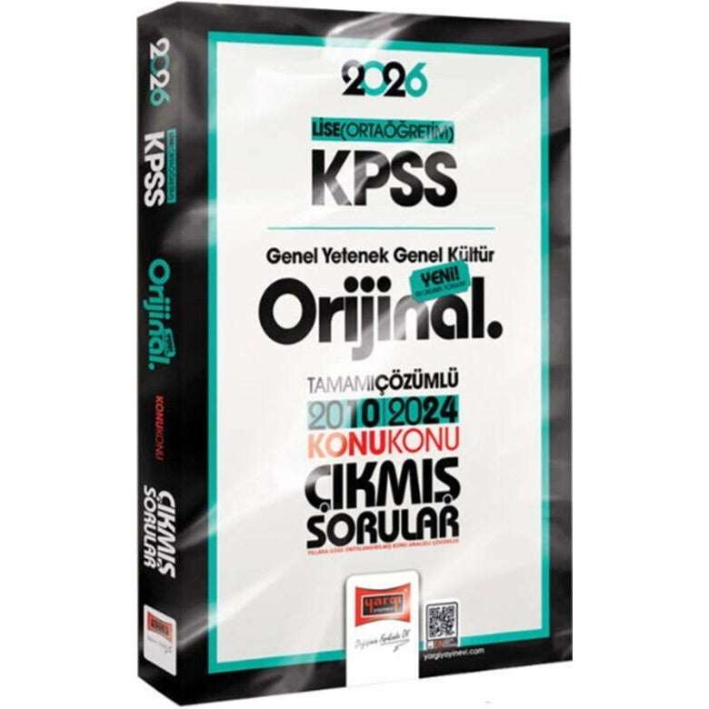 2026 KPSS Lise - Ortaöğretim GK - GY Orijinal 2010 - 2024 Konu Konu Çıkmış Sorular | Yargı Yayınları (İnce Kapak)