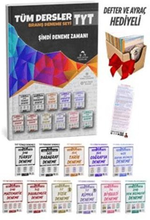 2025 TYT Tüm Dersler 11 Fasikül 73 Deneme Sınavı Seti + Defter Hediyeli