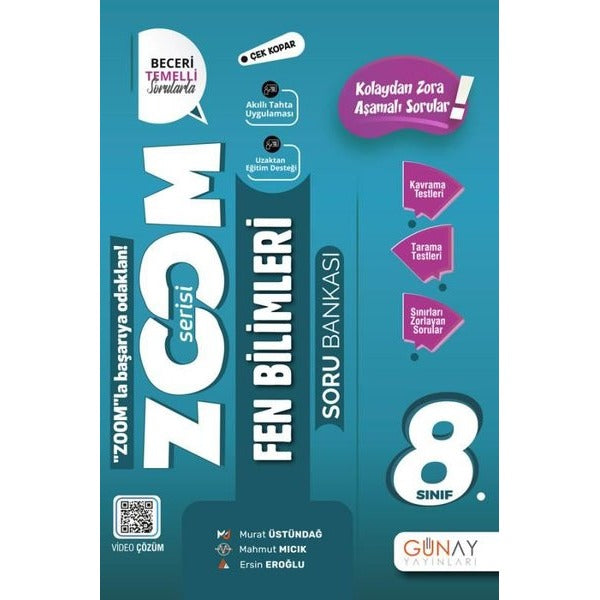 8. Sınıf Zoom Serisi Fen Bilimleri Soru Bankası | Günay Yayıncılık (İnce Kapak)