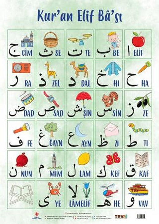 Kur'an Elif Ba'sı Poster 50x70