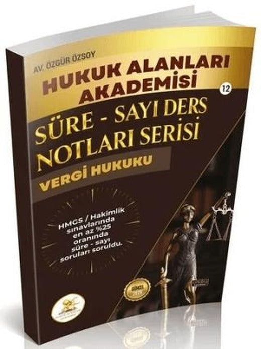 HUKAL 2026 HMGS Hakimlik Vergi Hukuku Süre-Sayı Ders Notları | Savaş Yayınevi (Ciltsiz)