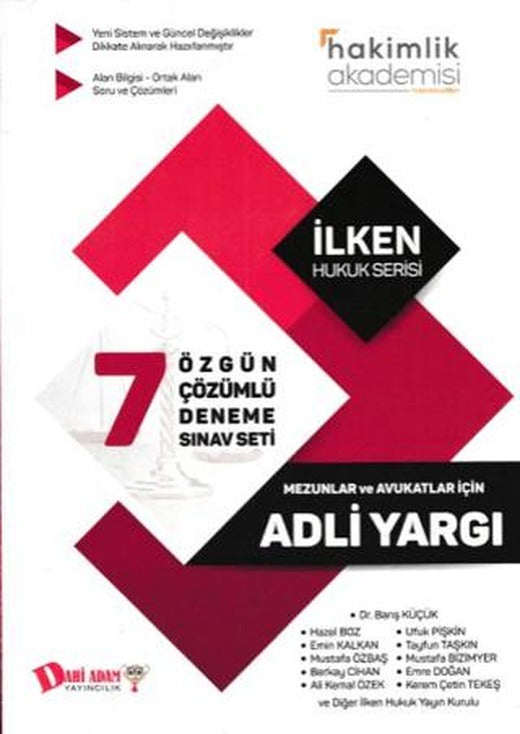 Hakimlik Akademisi Adli Yargı 7'li Çözümlü Deneme Sınavı