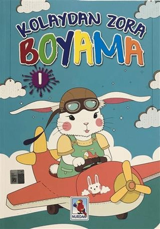 Kolaydan Zora Boyama 1 | Nurdan Yayınları (Ciltsiz)