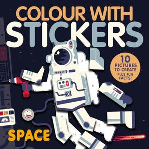 Colour With Stickers: Space | Little Tiger Group (Ciltsiz)