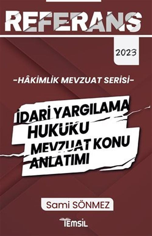 Hakimlik İdari Yargılama Hukuku Mevzuat Konu Anlatımı | Temsil Kitap (Ciltsiz)