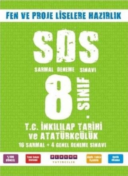 8. Sınıf T.C. İnkılap Tarihi ve Atatürkçülük 16 lı Sarmal Deneme - Platon Yayıncılık