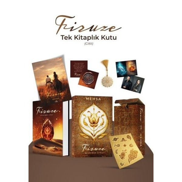 Firuze 1 - Kehribar Ateşi - Tek Kitaplık Kutu | Ephesus Yayınları (Ciltli)