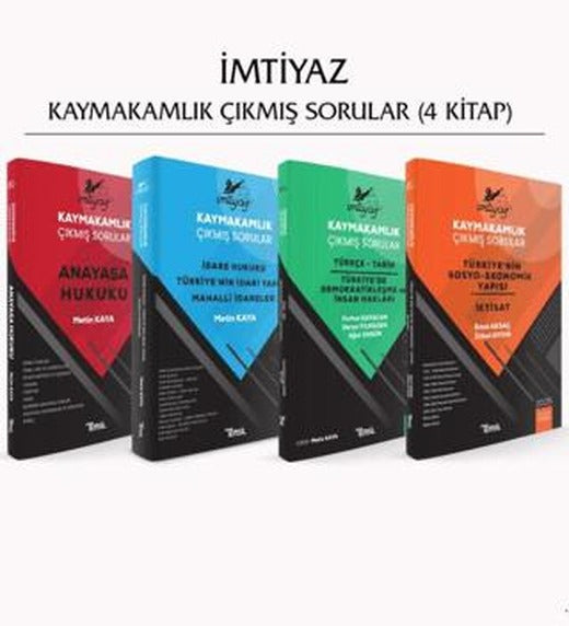 İmtiyaz Kaymakamlık Çıkmış Sorular 4'lü Set (2025) | Temsil Kitap (Ciltsiz)