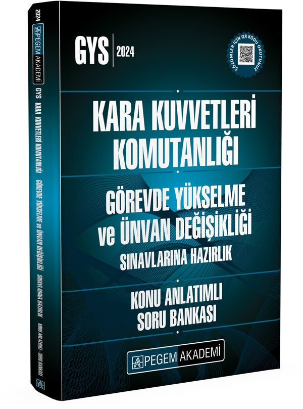 2026 GYS Kara Kuvvetleri Komutanlığı Görevde Yükselme ve Ünvan Değişikliği Konu Anlatımlı Soru Bankası | Pegem Akademi Yayıncılık (Ciltsiz)
