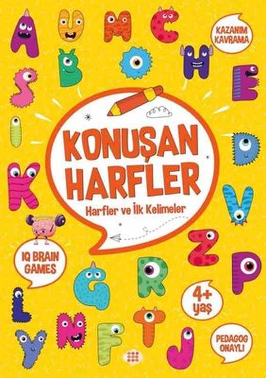Konuşan Harfler - Harfler ve İlk Kelimeler 4+ Yaş | Dokuz Yayınları