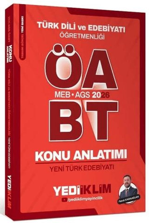 2026 ÖABT MEB-AGS Türk Dili ve Edebiyatı Yeni Türk Edebiyatı Konu Anlatımı | Yediiklim Yayınları (Ciltsiz)