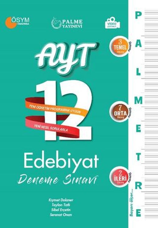 Palmetre Ayt Edebiyat 12 Deneme Sınavı