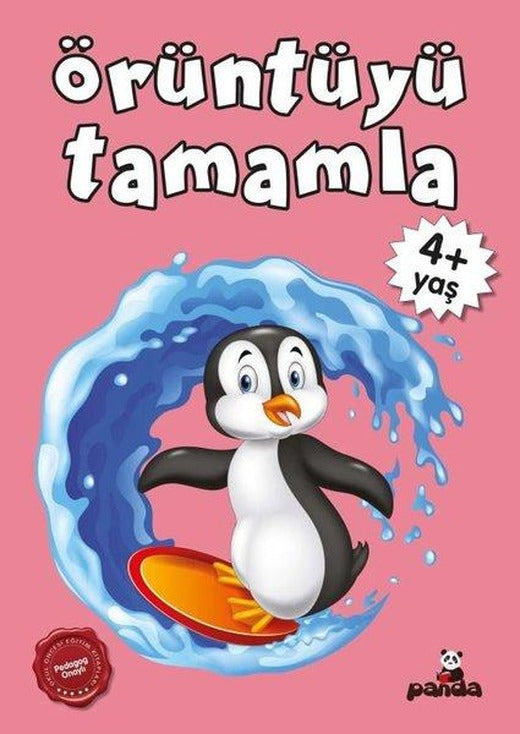 4+ Yaş Örüntüyü Tamamla - Pedagog Onaylı | Panda (İnce Kapak)