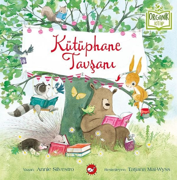Kütüphane Tavşanı-Organik Kitap | Beyaz Balina Yayınları